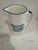 Vintage White Jug / Pitcher With a Sheep on Both Sides With Blue Trim From England For Sale - Image 4 of 8