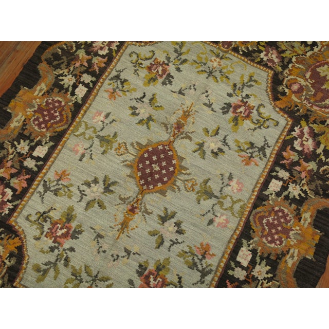 Mid 20th Century Vintage Besserabian Kilim - 5' x 6'7" For Sale - Image 5 of 6