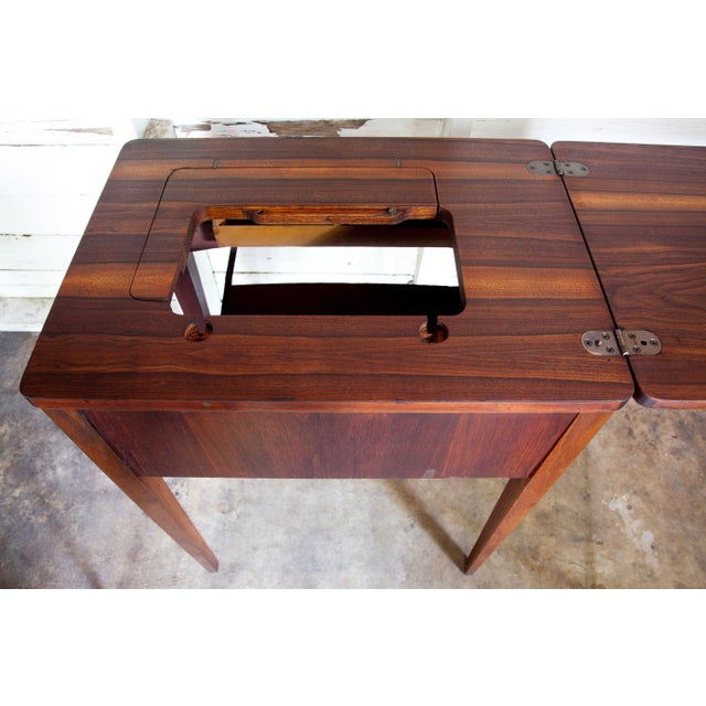 1940s Antique Texana Sewing Side Table For Sale In San Antonio - Image 6 of 11