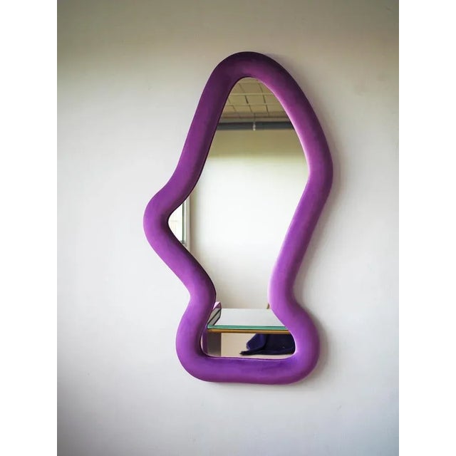 Bharani mirror by culto ponsoda dimensions: d 8 x w 85 x h 156 cm materials: velvet, wood, mirror. Available in other...