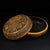 Late 20th Century Carved Yellow Lacquer Box With Peony and Auspicious Symbols For Sale - Image 5 of 9