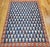 Mid 20th Century Vintage Kurdish Kilim Rug, Hand-Woven All-Over Paisley Pattern, Blue & Brick, 6x9 For Sale - Image 5 of 13