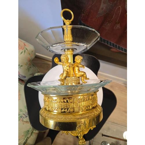 French Empire Ormolu and Cut Crystal Centerpiece from Thomire, 1810 For Sale - Image 15 of 16