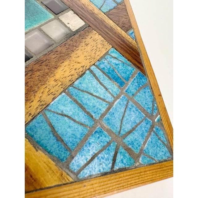 Wood Ceramic and Wooden Trivet, France, 1960s For Sale - Image 7 of 11