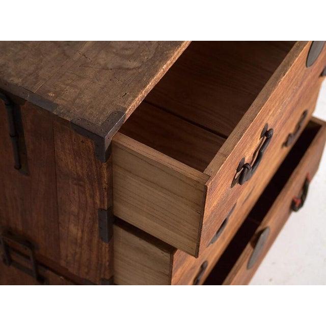 Antique Japanese Tansu Cabinet For Sale - Image 6 of 12