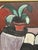 Evy Olesen, Pitcher and Plant, 1964, Oil Painting on Canvas, Framed For Sale - Image 13 of 17