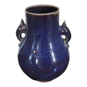 19th Century Chinese Sang de Boeuf Oxblood Flambe Glazed Porcelain Vase