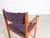 Brown Vintage Danish Teak Purple Armchair For Sale - Image 8 of 10