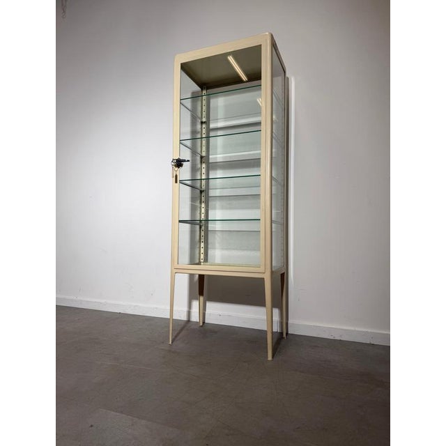 Vintage Medical Cabinet in Glass and Metal, 1950s For Sale - Image 8 of 10