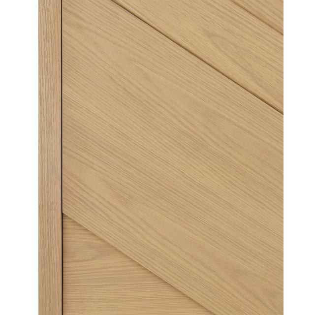Modern Currey & Company Margot Natural Oak Storage Cabinet For Sale - Image 3 of 4