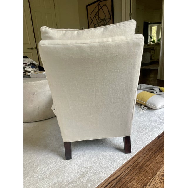 Textile Lee Industries Slipper Chairs- Pair For Sale - Image 7 of 9