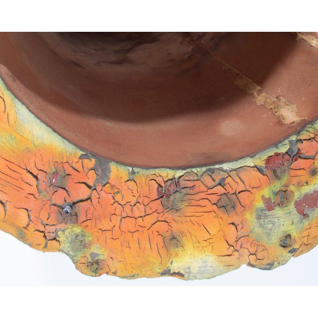 Orange Studio Pottery Vase by Bob Shay For Sale - Image 8 of 9