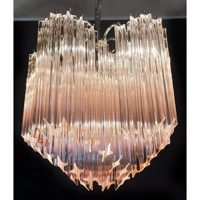 Murano Pink Glass Chandeliers, 1990s For Sale - Image 6 of 17
