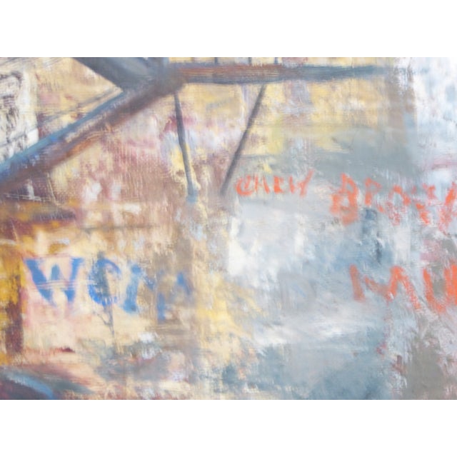 Abstract Vintage Mid-Century Painting by Trefonides For Sale - Image 3 of 3