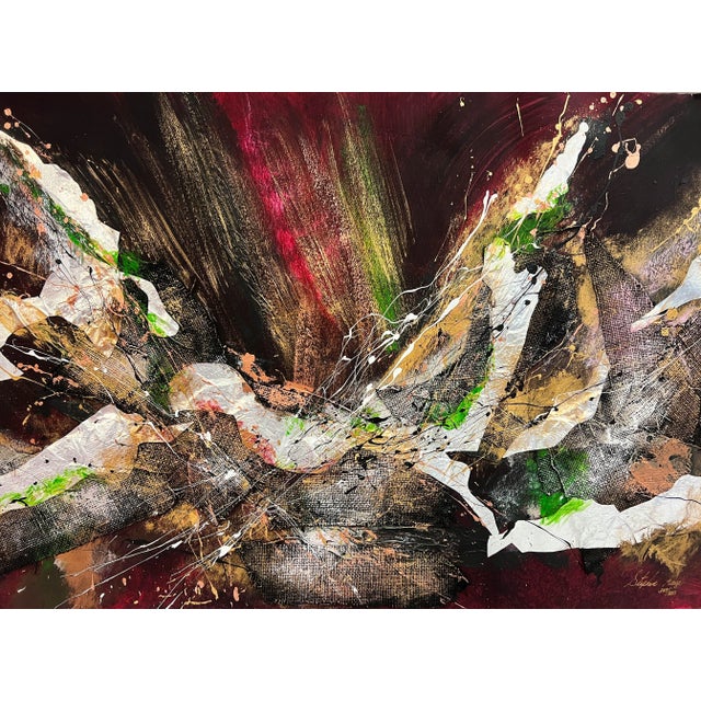 Stephen Kaye Signed Abstract Expressionism Contemporary Mixed Media 347/950 For Sale In West Palm - Image 6 of 12