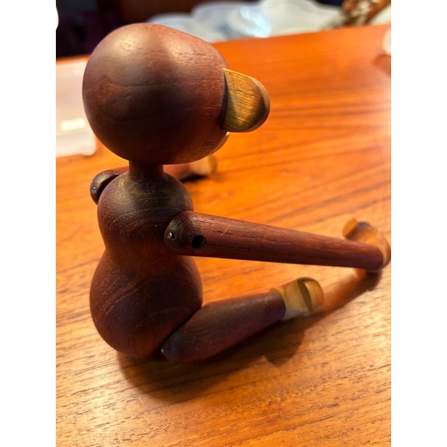 Wood 1960s Kay Bojesen Teak Monkey For Sale - Image 7 of 12