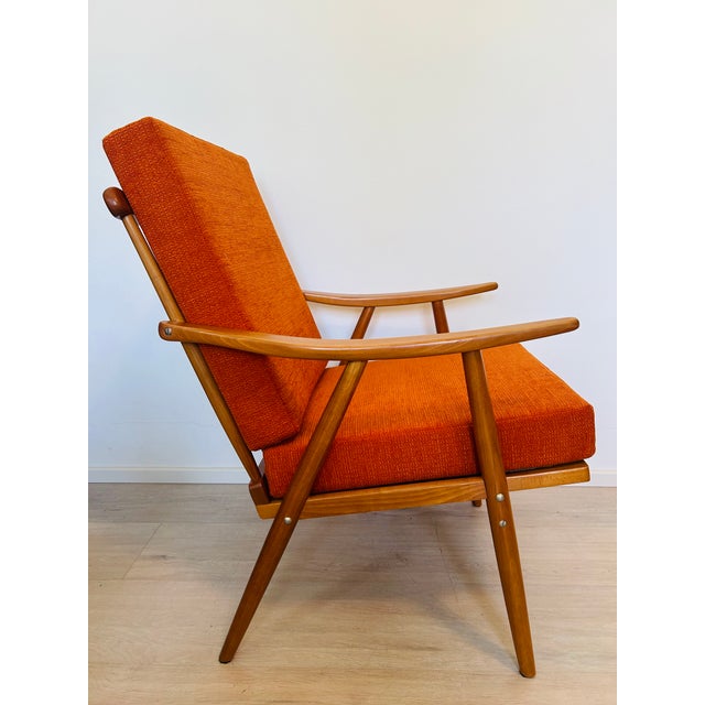 Wood Mid-Century Armchair by Jaroslav Šmidek for Ton, 1976 For Sale - Image 7 of 13