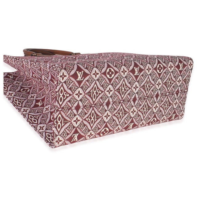 Bordeaux Jacquard Canvas Since 1854 Onthego GM For Sale In New York - Image 6 of 9