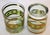 Mid 20th Century Vintage Culver Barware Cocktail Set Green and Gold Rock Glasses and Ice Bucket For Sale - Image 5 of 17