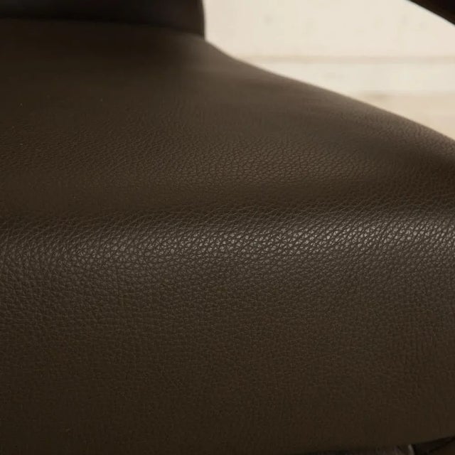 Yoko No. 5 Armchair in Grey Leather from Koinor For Sale - Image 5 of 11