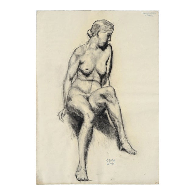 1930s Nude Figure Study For Sale