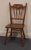 American Tell City Solid Hard Rock Maple Colonial Early American Dining Side Chair For Sale - Image 3 of 9