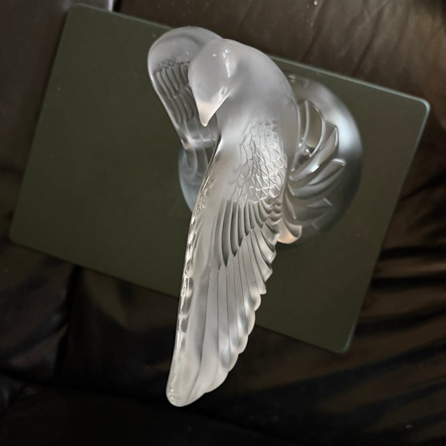 Glass 1990s Lalique ‘Dea’ Dove Large Sculpture French Crystal Sculpture France Signed For Sale - Image 7 of 10