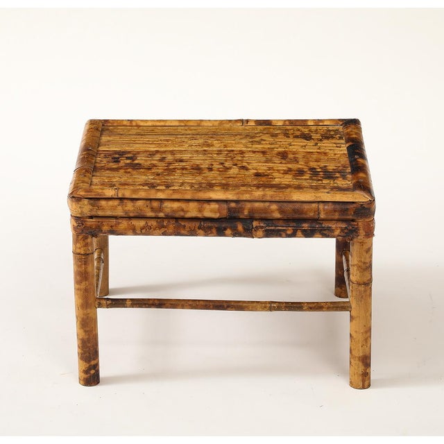 Chinoiserie Vintage Tortoise Bamboo Plant Stand For Sale - Image 3 of 10