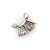 1920s Art Deco Platinum Diamond and Ruby Chastity Belt Knickers Pendant or Charm For Sale In Los Angeles - Image 6 of 9
