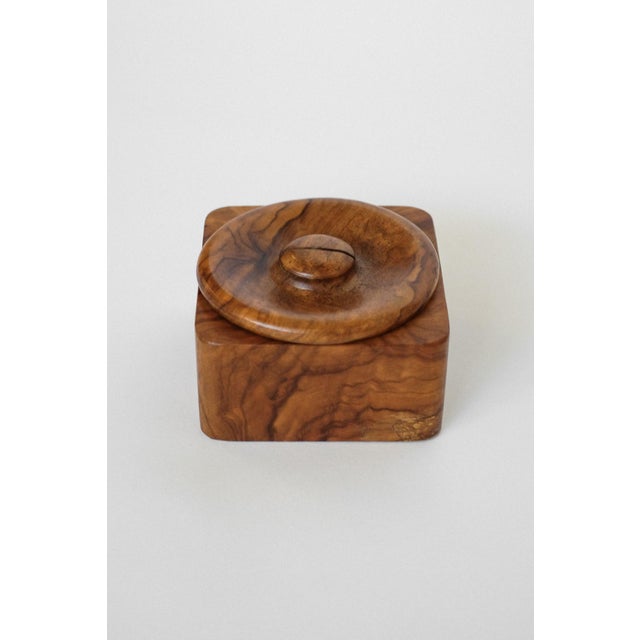 Wooden Butter & Serving Box with Lid For Sale - Image 5 of 5