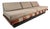 Rare Mid-Century Modern Armless Three Seat Platform Sofa / Daybed Attributed to Adrian Pearsall for Craft Associates, Usa, C. 1960s For Sale