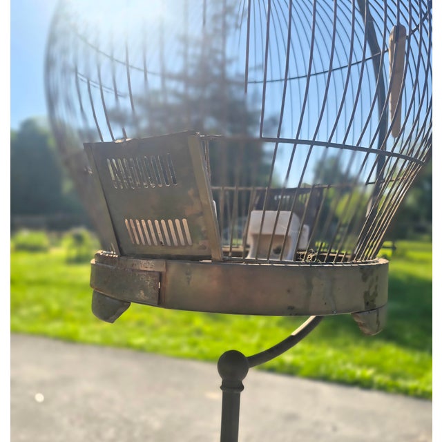 Antique Brass Bird Cage For Sale - Image 6 of 6