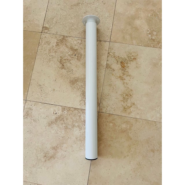 1960s Chinese Chippendale Table Lattice Legs Painted Pale Blue For Sale - Image 10 of 11