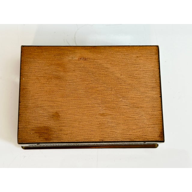 Patinated Brass Cigarette Box, Germany, 1950s For Sale - Image 9 of 13