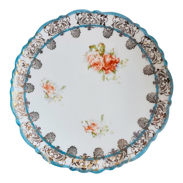 Traditional Hand Painted Porcelain Plates, Austria, Set/9, C. 1900 For Sale - Image 3 of 9