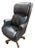 Hekman Attributed Leather Executive Office Chair For Sale