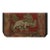 1870s Red Field Snow Lion Medallion Antique Chinese Tibetan Small Wool Rug For Sale