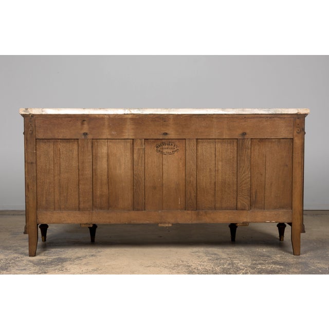 Late 19th Century French Louis XVI Oak & Marble Sideboard by Haentges Freres For Sale - Image 18 of 18