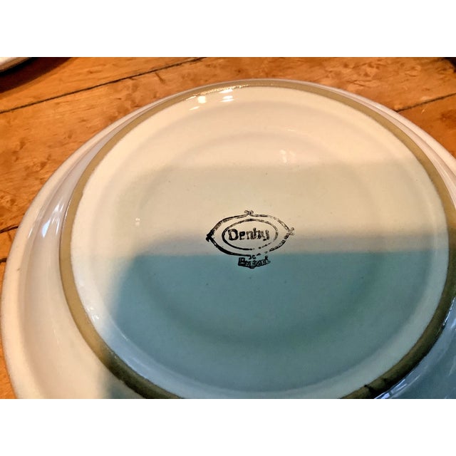 1990s Vintage Denby England Lorraine Butterfly Stoneware Coffee Tea Set-17 PCS For Sale - Image 5 of 6