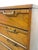 Vintage Mid Century Modern Four Drawer Dresser With Sculpted Drawer Fronts and Brass-Toned Pulls For Sale - Image 10 of 11