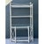 Vintage Painted Metal Display Shelf For Sale - Image 10 of 12