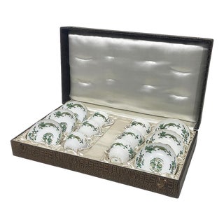 Porcelain Rich Court Dragon Cups and Saucers from Meissen, Germany, 1960s, Set of 12 For Sale