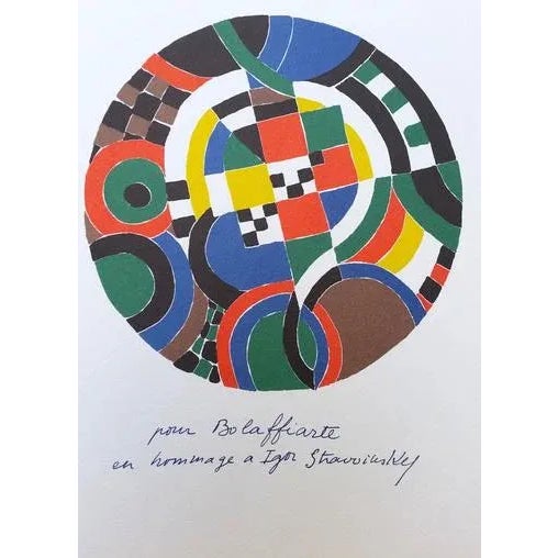 Euterpe, Hommage Ã Igor Stravinsky Photolithograph Reprint by Sonia Delaunay For Sale - Image 5 of 5