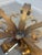 Vintage Gilt Iron Coffee Table with Glass Top For Sale - Image 5 of 7