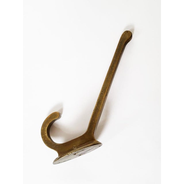 Viennese Art Nouveau Brass Wall Hooks, 1900s, Set of 7 For Sale - Image 12 of 17