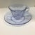 1930s Lafayette Wisteria Glass Cups and Saucers by Fostoria - Set of 9 For Sale - Image 5 of 11