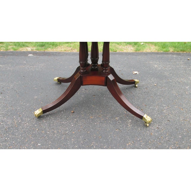 1940s Mahogany Banded Dining Table by Beacon Hill For Sale In Portland, ME - Image 6 of 12
