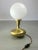 Mid-Century Italian Modern Brass & Opaline Glass Table Lamp For Sale - Image 4 of 12