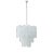 Italian Opal Suspension Lamp in Murano Glass, 1980s For Sale
