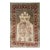 Vintage Turkish Silk Kayseri Rug, Handwoven Tree of Life Design, Ivory & Red, 3' x 5' For Sale